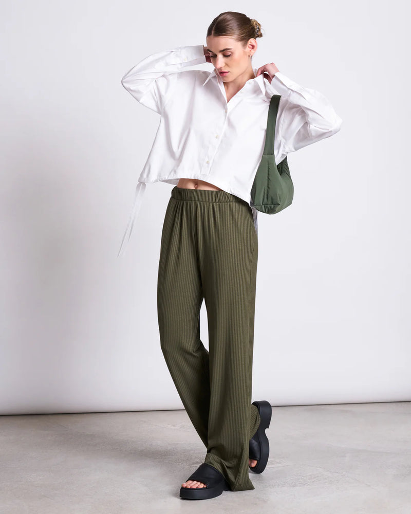 JAN 'N JUNE Smilla trousers dark olive women