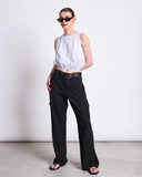 JAN 'N JUNE Filso belt black silver women
