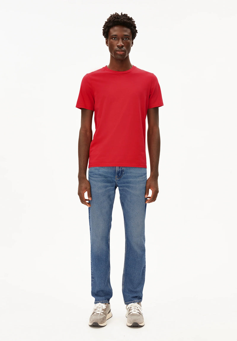 ARMEDANGELS Jaames t-shirt scarlet red men