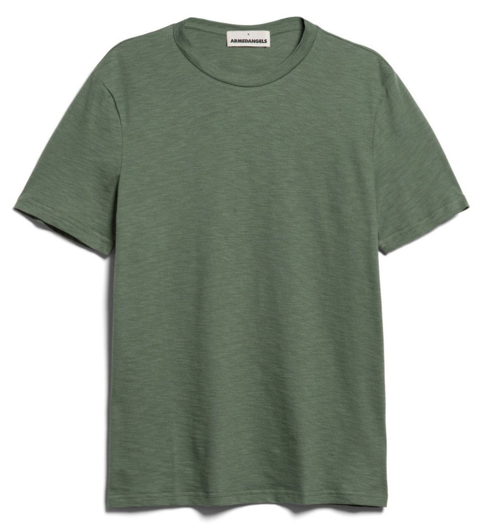 ARMEDANGELS Jaames Structure T-shirt green spruce boreal green men