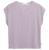 ARMEDANGELS Oneliaa lovely stripes t-shirt oatmilk sunset sky women