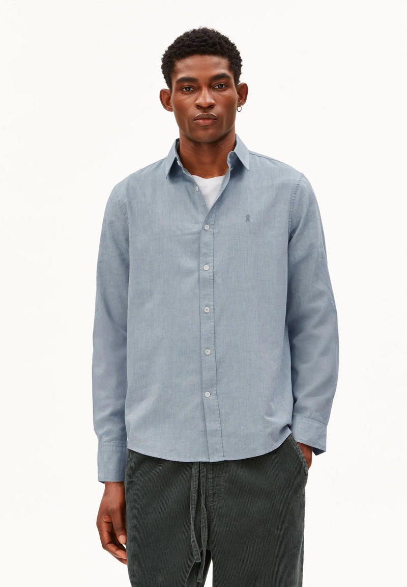 ARMEDANGELS Quaasa shirt petrol velvet men