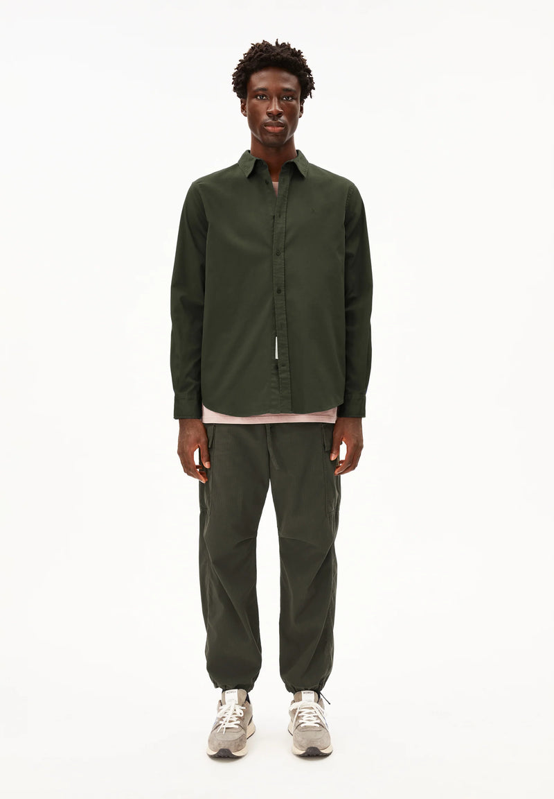 ARMEDANGELS Giaalo overshirt forest pine men