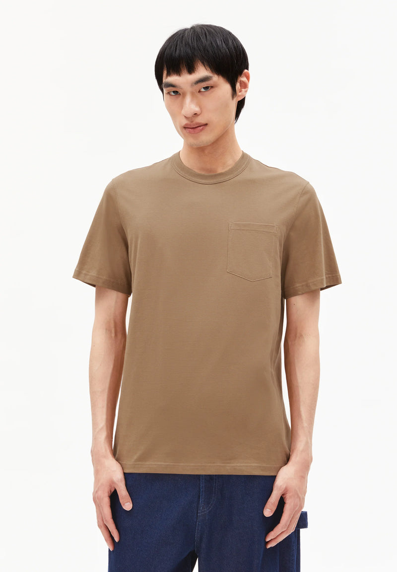 ARMEDANGELS Maarkos pocket t-shirt light oak men