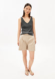 ARMEDANGELS Linen blend knit top space steel women