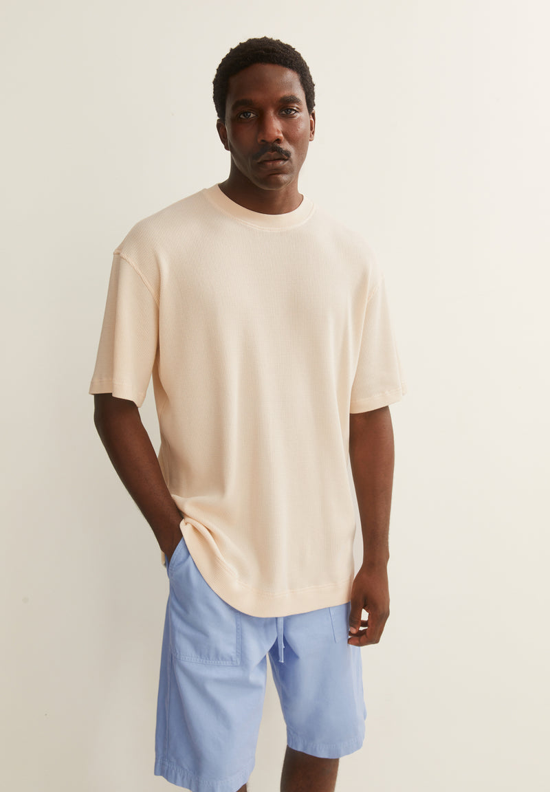 ARMEDANGELS Maarkos waffle t-shirt pure men