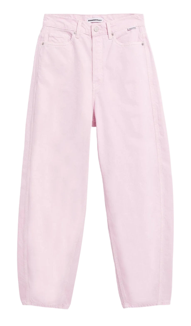 ARMEDANGELS Baarly high waist barrel jean pink mist women