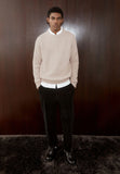 ARMEDANGELS Kiaano tweed knit jumper sandstone tweed men