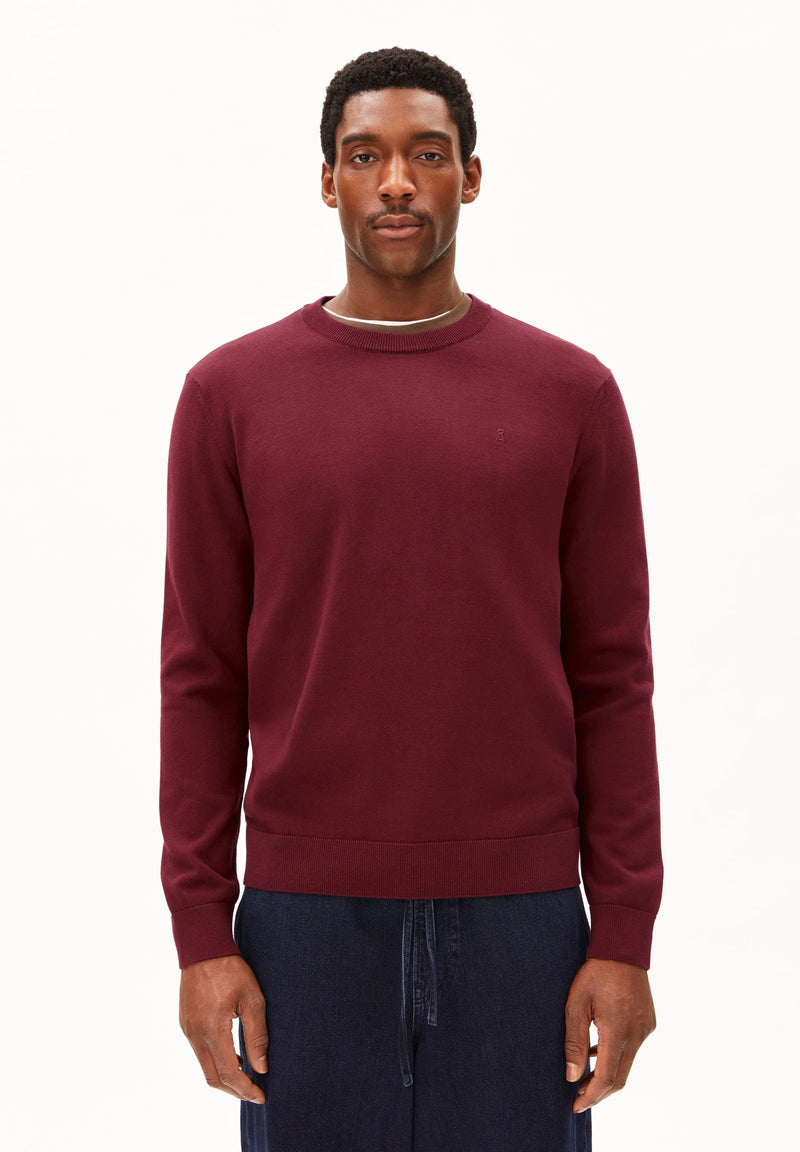 ARMEDANGELS Loukaa jumper velvet red men