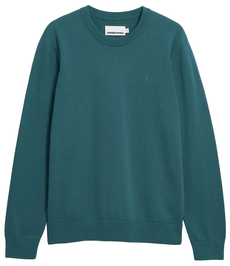 ARMEDANGELS Loukaa jumper petrol velvet men