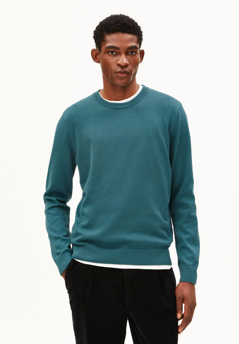 ARMEDANGELS Loukaa jumper petrol velvet men