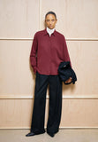 ARMEDANGELS Larisaana longsleeve blouse velvet red women