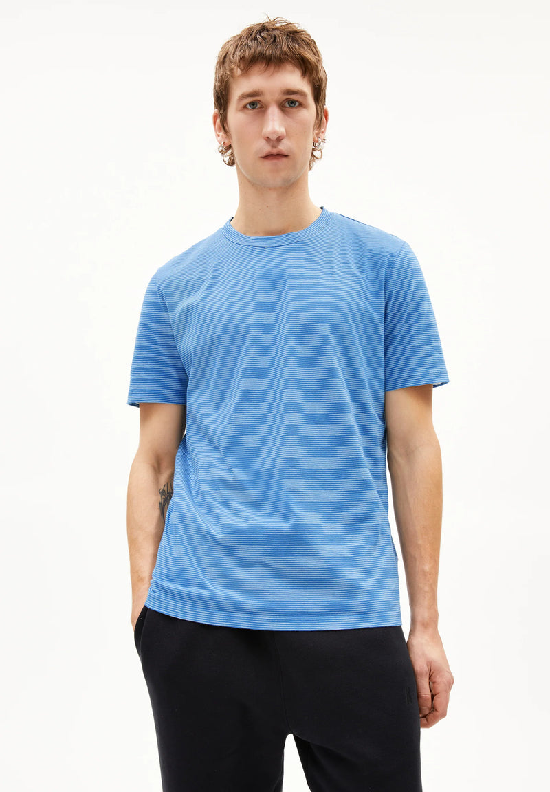 ARMEDANGELS Jaames structure new t-shirt pure dark morning men