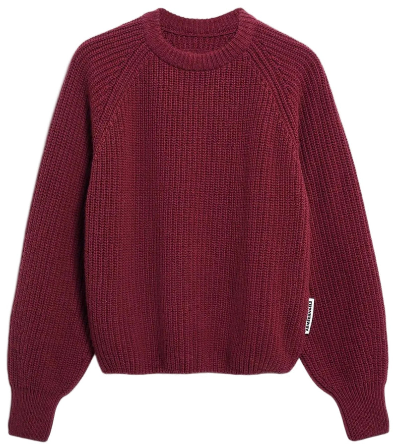 ARMEDANGELS Rib knit jumper velvet red women