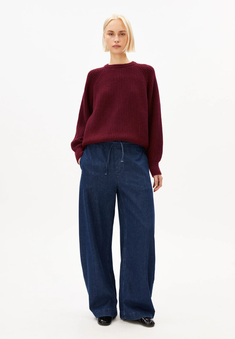 ARMEDANGELS Rib knit jumper velvet red women