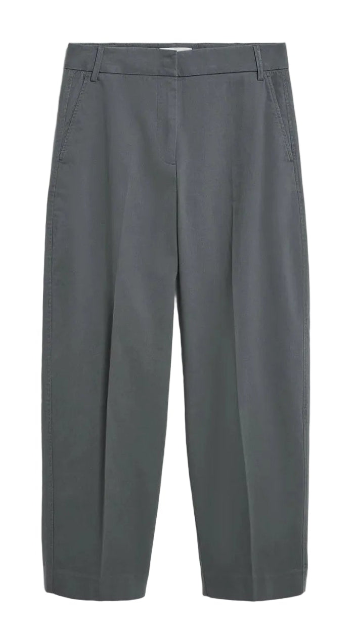 ARMEDANGELS Barrel leg twill pant space steel women