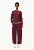 ARMEDANGELS Barrel leg twill pants velvet red women