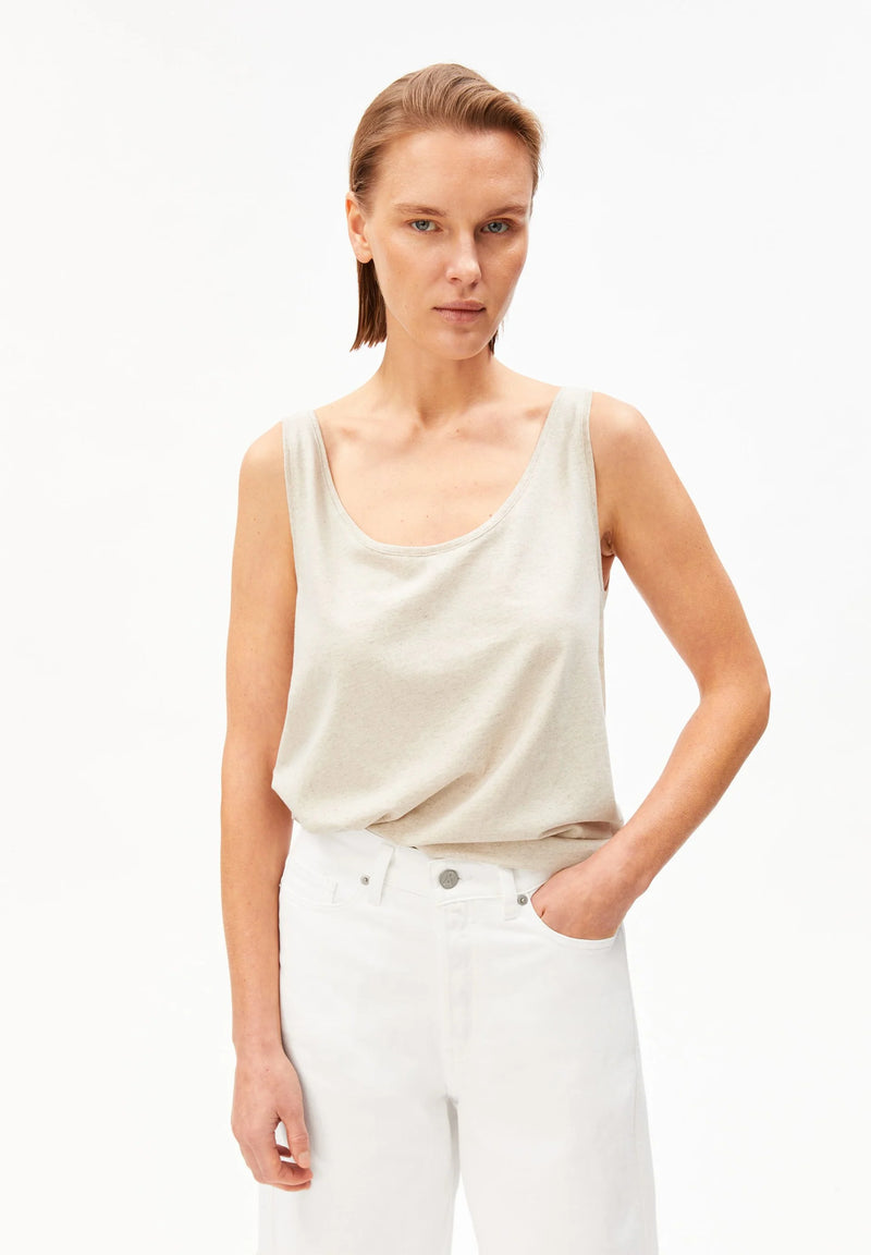 ARMEDANGELS Linen blend top undyed women