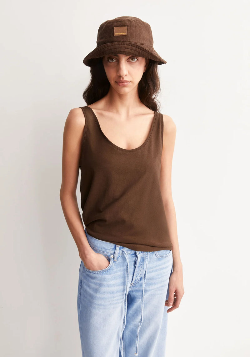 ARMEDANGELS Linen blend top dried palm women