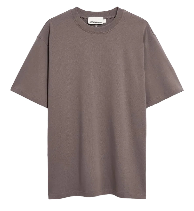 ARMEDANGELS Maarkos heavy weight t-shirt granit men