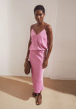 ARMEDANGELS Satin spaghetti top washed berry women