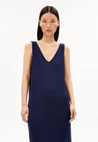 ARMEDANGELS Sleeveless jersey midi dress tinted navy women