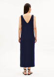 ARMEDANGELS Sleeveless jersey midi dress tinted navy women