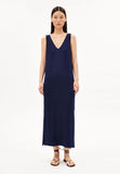 ARMEDANGELS Sleeveless jersey midi dress tinted navy women