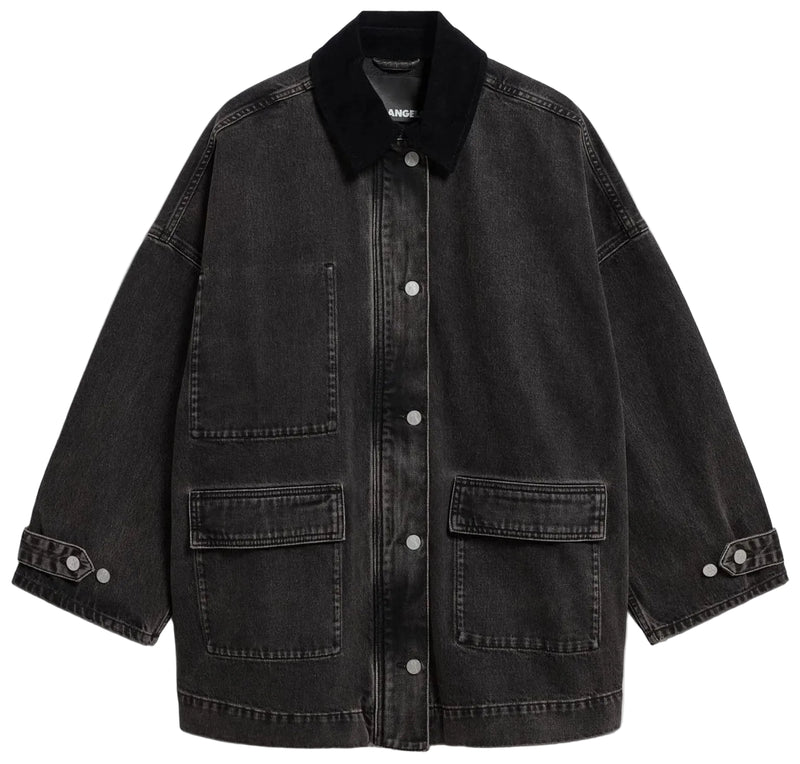 ARMEDANGELS Cord collar denim jacket nutmeg women