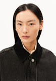 ARMEDANGELS Cord collar denim jacket nutmeg women