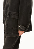 ARMEDANGELS Cord collar denim jacket nutmeg women