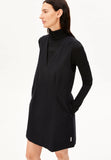 ARMEDANGELS Pinaafo herringbone dress dark steel black women