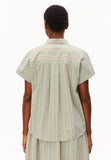 ARMEDANGELS Stripe poplin Larisaana blouse foam light oatmilk women