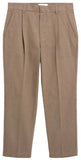 ARMEDANGELS Taamir structure pleated chino trousers honey reed men