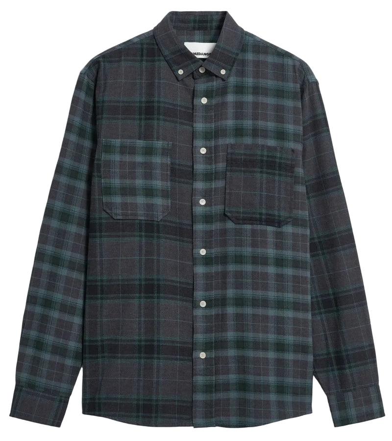 ARMEDANGELS Patchwork long sleeve shirt black