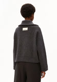 ARMEDANGELS Cotton-wool knit jacket steel melange women