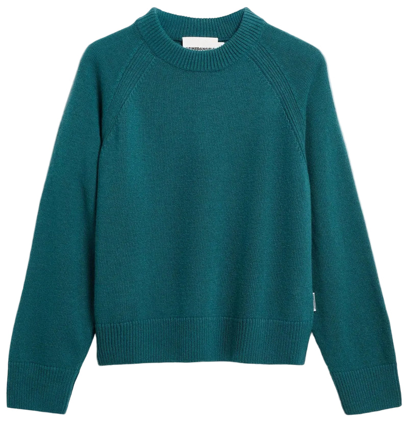 ARMEDANGELS Wool knit jumper petrol velvet women