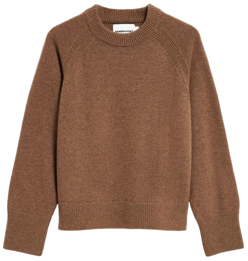 ARMEDANGELS Wool knit jumper claystone melange women