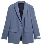 Blue blazer on a white background