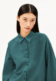 ARMEDANGELS Efinaraa flannel blouse petrol velvet women