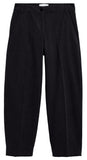 ARMEDANGELS Herringbone barrel leg pants dark steel black women