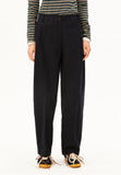 ARMEDANGELS Herringbone barrel leg pants dark steel black women