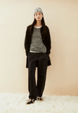 ARMEDANGELS Herringbone barrel leg pants dark steel black women