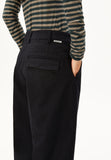 ARMEDANGELS Herringbone barrel leg pants dark steel black women