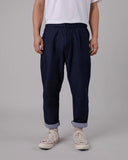 BRAVA Flannel comfort chino Pants 3095 navy men