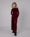 BRAVA Velvet Perkins sweater 3129 prune women