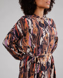 BRAVA Etna oversized mao dress brown 3133 women