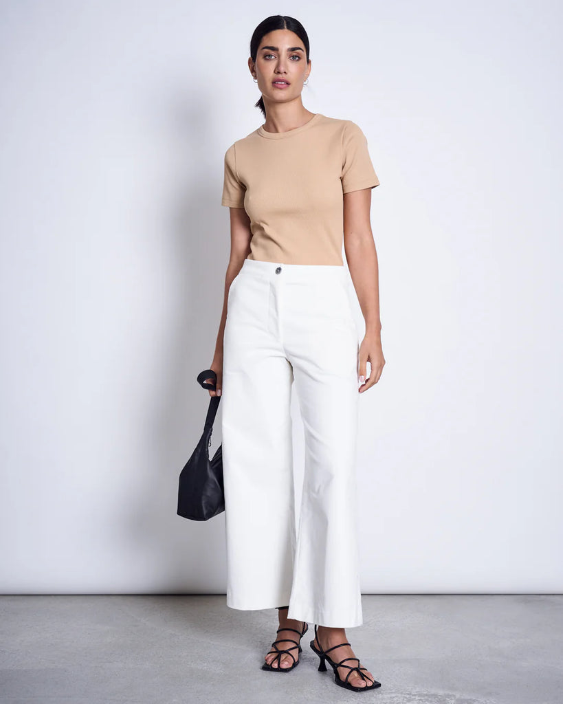 JAN 'N JUNE Nile rib t-shirt camel women