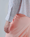 BRAVA Hola ola boxy blouse white women