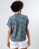 BRAVA Asis Percales tigris batwing blouse light green women